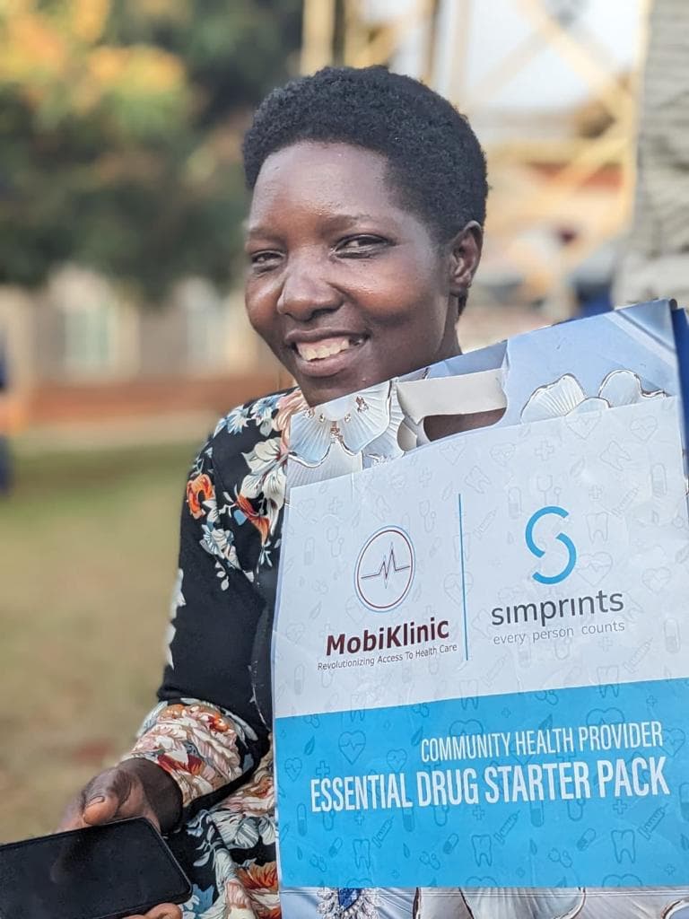 Smiling healthcare professional