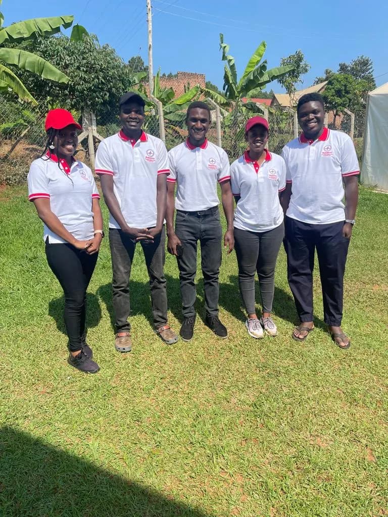 Placeholder of a community health worker capturing fingerprints with a biometric device.
